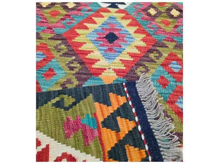 Stunning Handmade Choubi Kilim Runner 486 X 82 cm