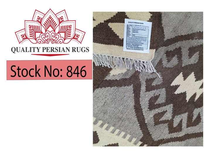 Stunning Handwoven woolen Natural Kilim 499 x 78cm