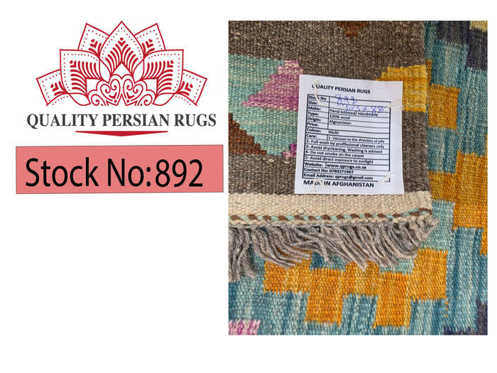 Fine Hazara Handmade Kilim Rug 303 x 88cm
