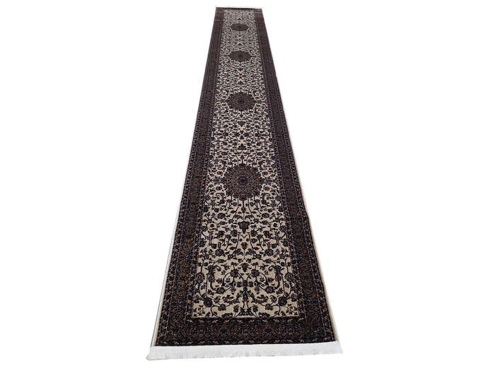 Stunning Kashan Design Machine Made Runner 500 x 80 CM