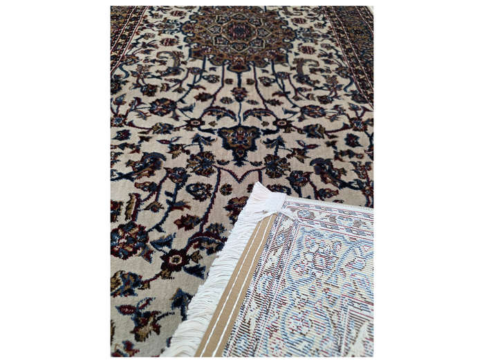 Stunning Kashan Design Machine Made Runner 500 x 80 CM