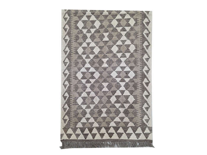 Fine Handwoven woolen Natural Kilim 197 x 70 cm