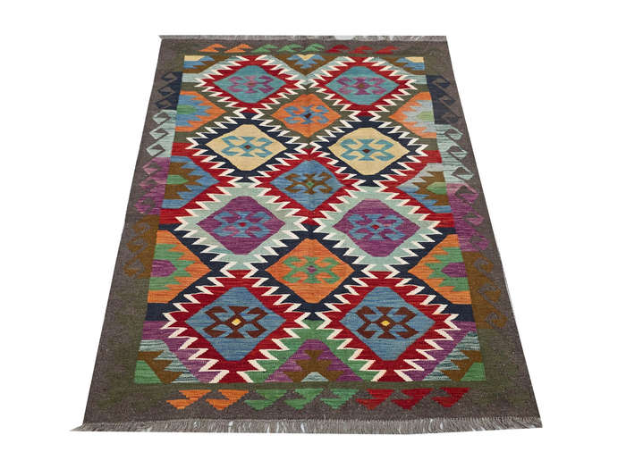 Handwoven woolen Kilim Rug 190 X 160 cm