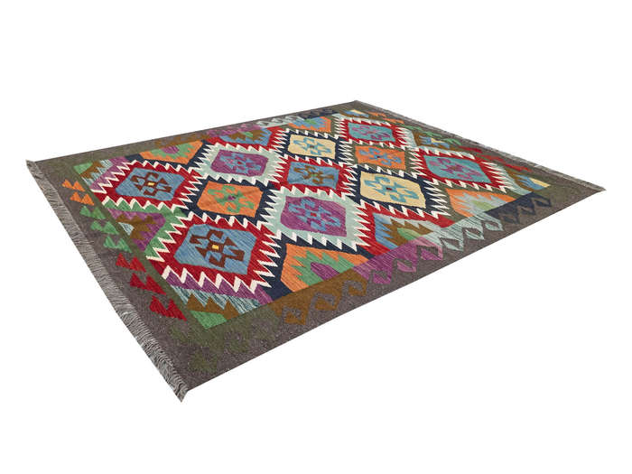 Handwoven woolen Kilim Rug 190 X 160 cm