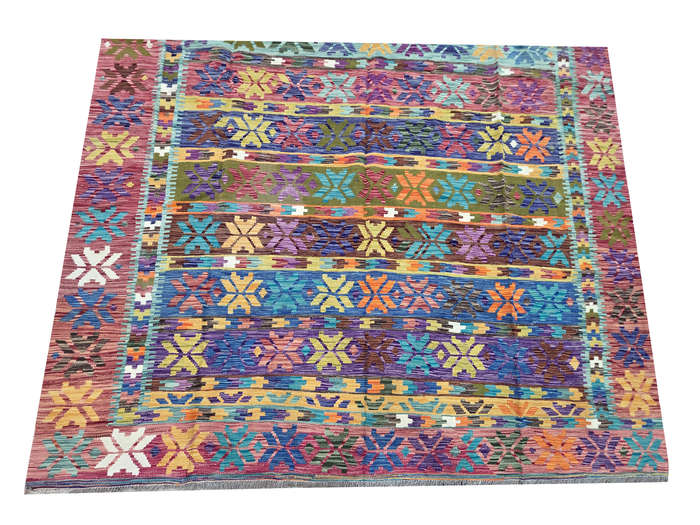 Gorgeous Handwoven woolen Choubi Kilim Rug 348 x 290cm