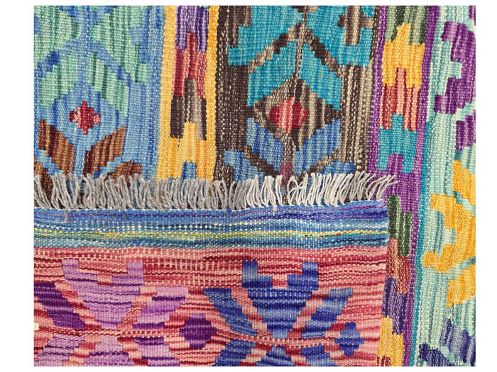 Gorgeous Handwoven woolen Choubi Kilim Rug 348 x 290cm