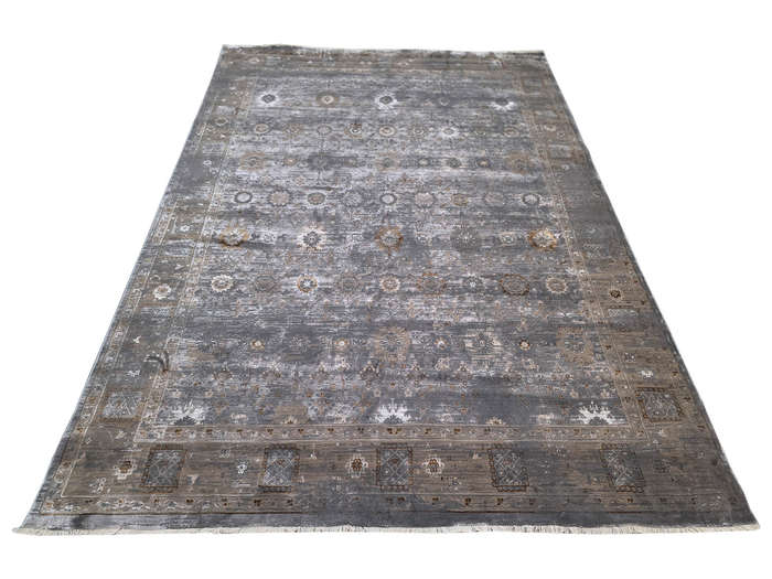 Grey Color Vintage Style Machine Made Carpet 340 x 240 CM
