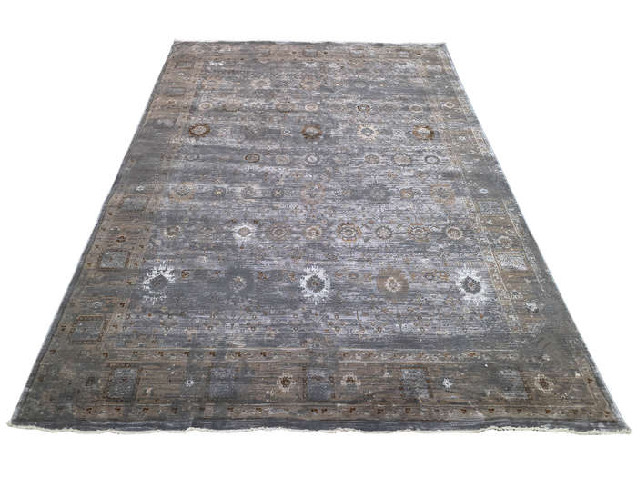 Grey Color Vintage Style Machine Made Carpet 340 x 240 CM