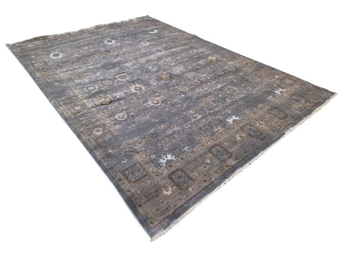 Grey Color Vintage Style Machine Made Carpet 340 x 240 CM