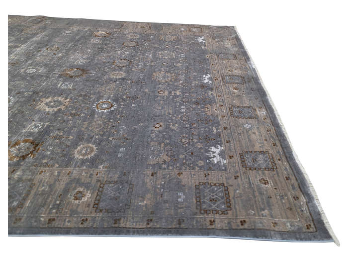 Grey Color Vintage Style Machine Made Carpet 340 x 240 CM