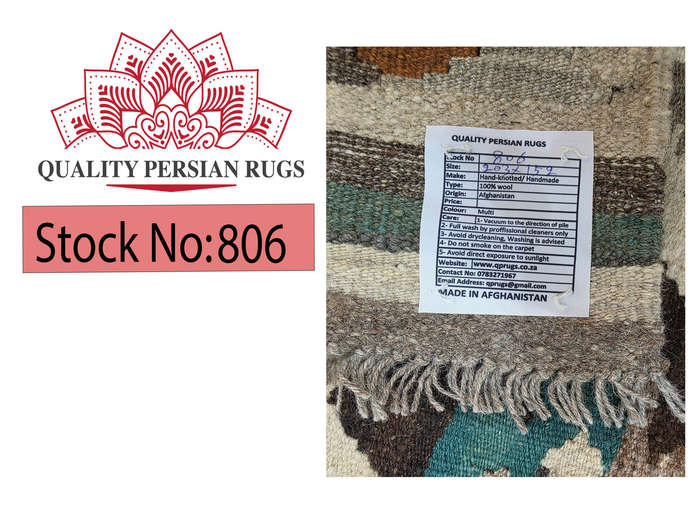 Fine Handwoven woolen Natural Kilim 203 x 152 cm