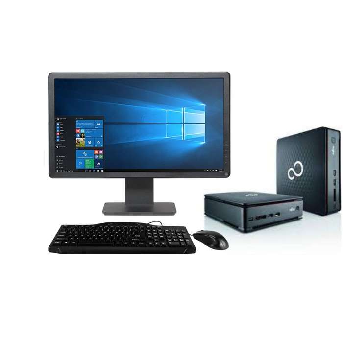 Fujitsu Esprimo Q520 USFF with 17" Monitor (Certified Refurbished)