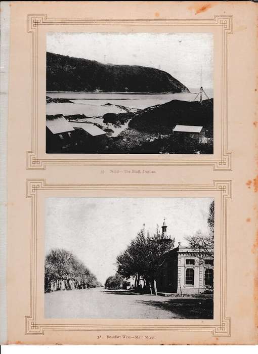 Natal - The Bluff, Durban and Beaufort West - Main Street. - Sam Alexander