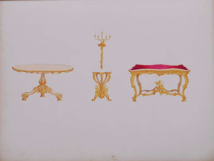 A Series of Designs of Furniture & Decoration in the Styles of Louis XIVth, Francis 1st, Elizabet...