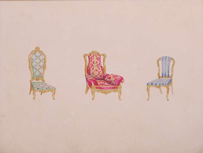 A Series of Designs of Furniture & Decoration in the Styles of Louis XIVth, Francis 1st, Elizabet...