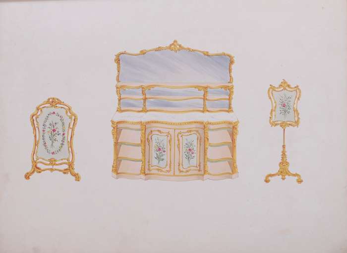 A Series of Designs of Furniture & Decoration in the Styles of Louis XIVth, Francis 1st, Elizabet...