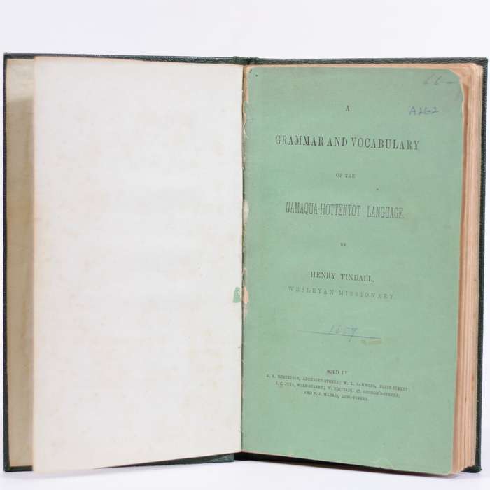 A Grammar and Vocabulary of the Namaqua-Hottentot Language - Tindall, Henry