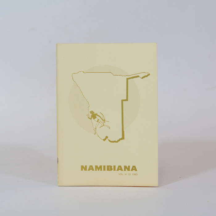 Namibiana. Communications of the ethno-Historical Study Group. Vol IV (2) - SWA Scientific Society