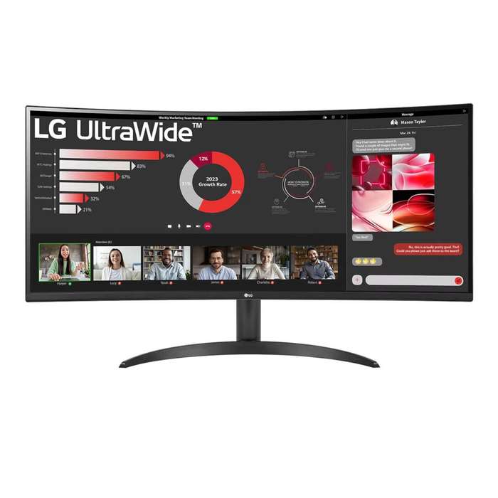 LG UltraWide 34 QHD VA Curved Monitor 100Hz