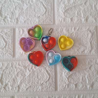 Fidget Bubble Pop Toy  Heart