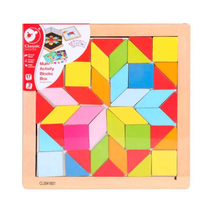 Classic World Multi-Activity Blocks Box - 52pcs- Clearance Stock