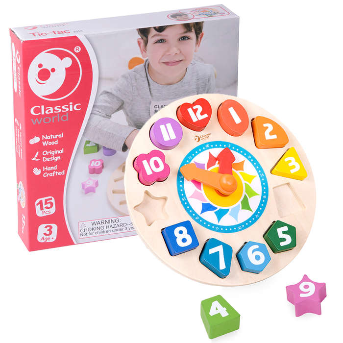 Classic World Tic-Tac Clock - 15pcs- Clearance Stock