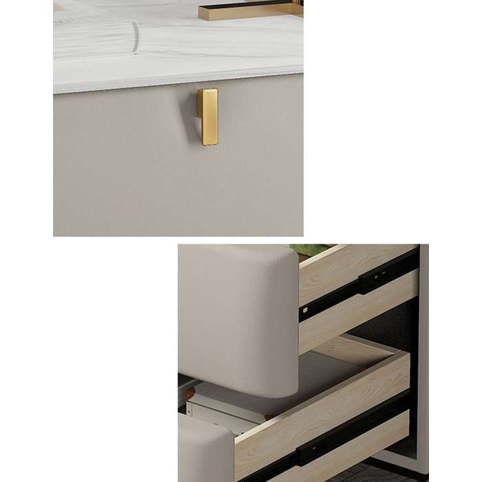 Bedside Table with 3 Drawers