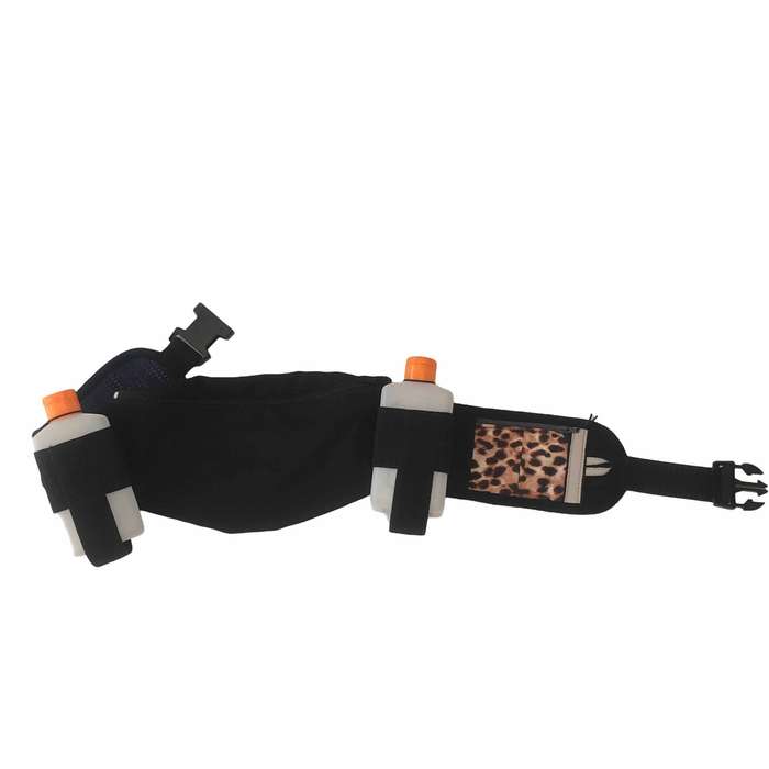 Special running belt with two hard bottles