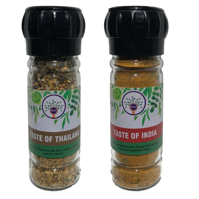 Epicurean Journey - Tastes of Asia - Set of 2 Spice Grinders