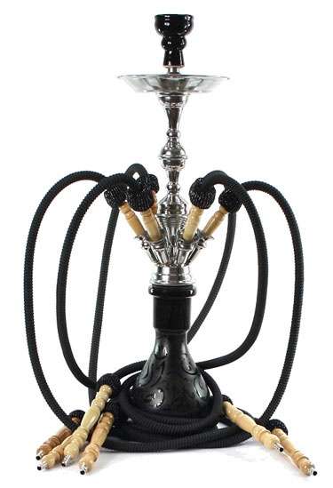 Hubbly Bubbly 6 Pipes about 65cm High Hookah 6 way