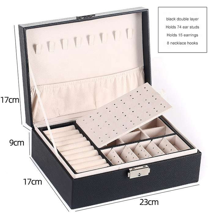 Jewelry Storage Box Ladies Makeup Ring Stud Earrings Box Gift Box Customized