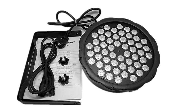 54 LED RGBW Par Beam Lights for Nightclub Disco Bar Wedding and Party Use