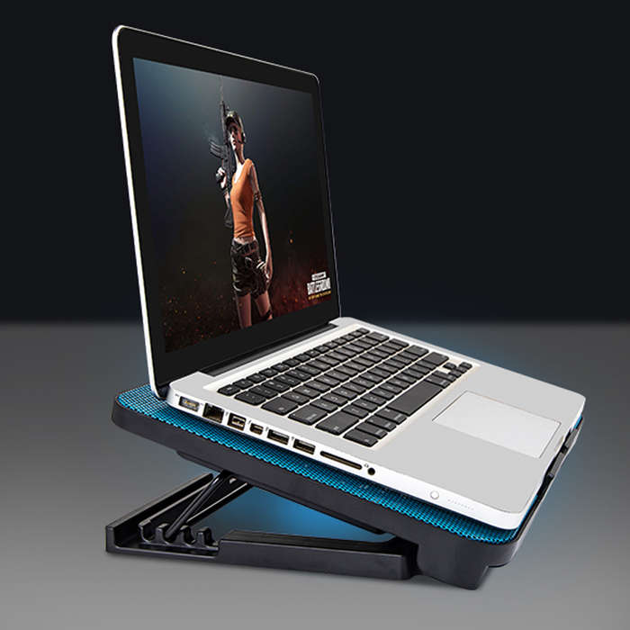 Folding Laptop USB Dual Fan Cooling Pad