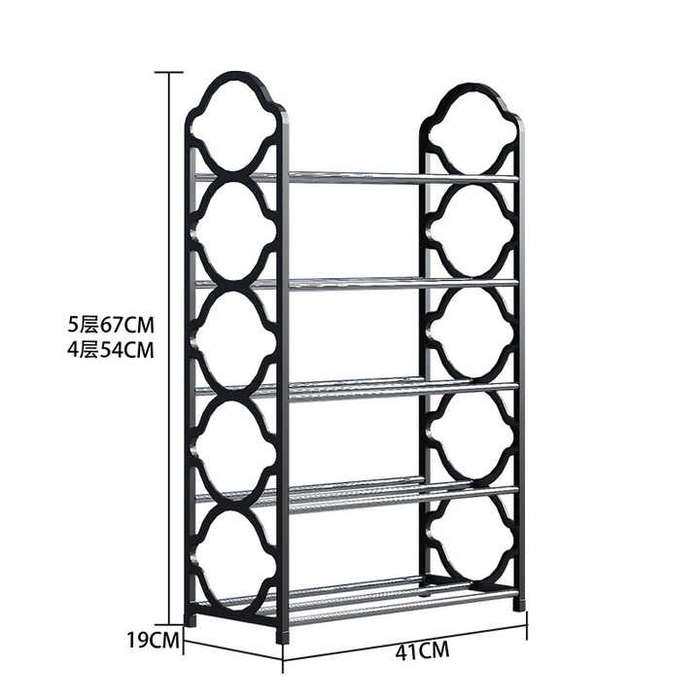 58CM Shoe Rack Household Floor Simple Assembly Shoe Rack Multi Layer Shelves Dormitory Space Saving