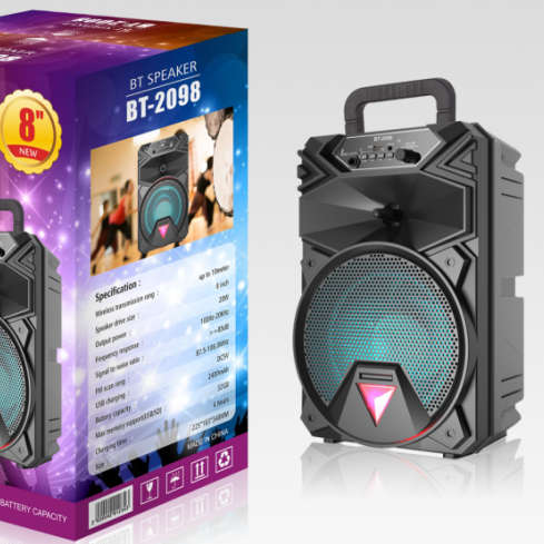 8` Portable BT Speaker - BT-2098