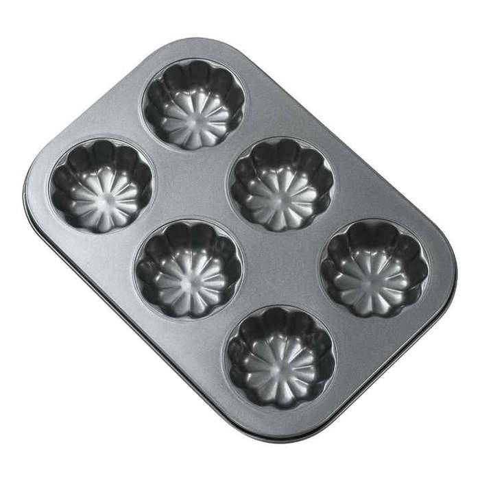 6 Cup Muffin Tray Bread Baking Pan Mini Cake Pan
