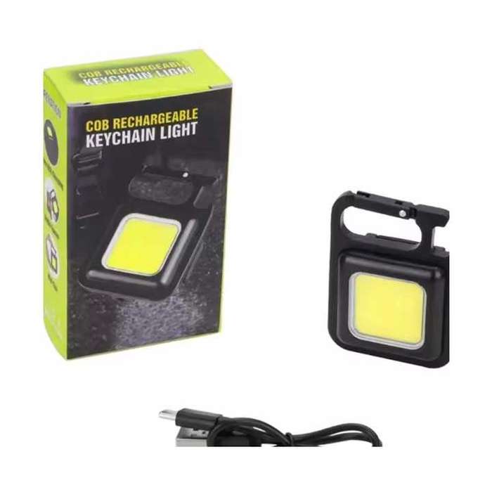 Rechargeable Portable Pocket Waterproof Magnetic COB Led Camping Keychain Flashlight Plastic Light