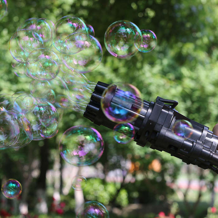 Electric Gatling Bubble Machine