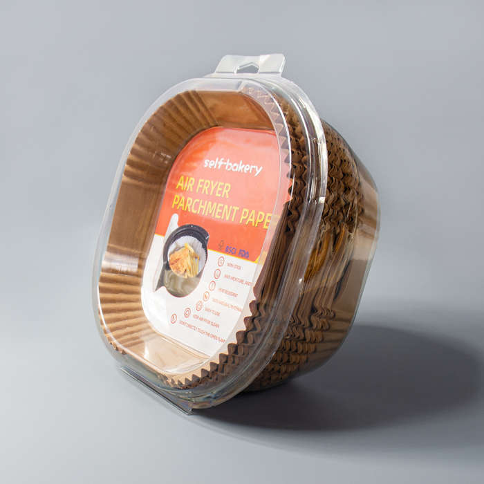 8 Inch Round square Parchment Paper Non-stick air Fryer 50PC