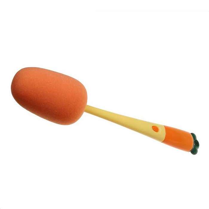 Multifunctional Sponge Long Handle Cup Brush 3in1 Cleaning Brush Cleaning Notches