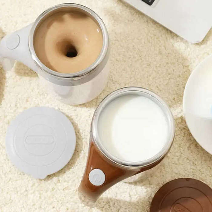 Automatic Stirring Cup Mug Rechargeable Portable Coffee Electric Stirring Stainless Steel Rotating M