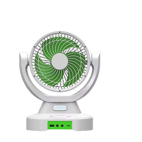 GDTIMES 7 Inches Solar Table Fan Air Cooler With Solar Panel AC DC Rechargeable Breeze Quiet Fan wit