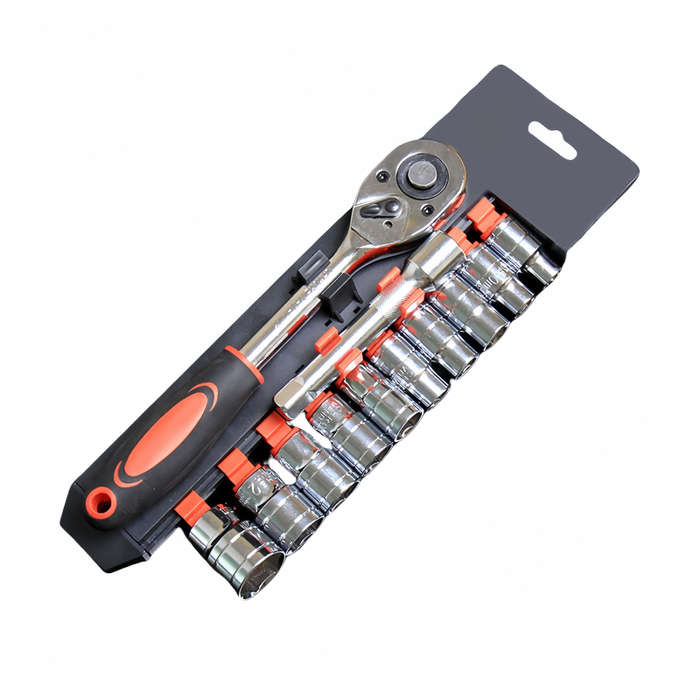 12pcs Combination Ratchet Wrench Set with Hard Case Low Price Tool Box Set