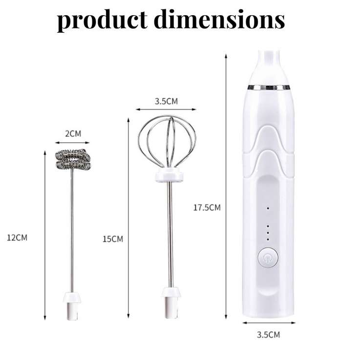2 in 1 Electric Milk Frother USB Rechargeable