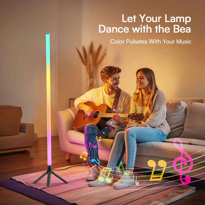 1pc Rgb Corner Floor Lamp