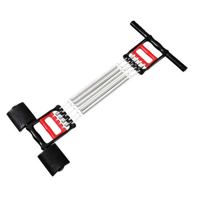Fitness Equipment Muscle Trainer Fitness Elastic Exercise Spring Chest Expander With Foot Pedal