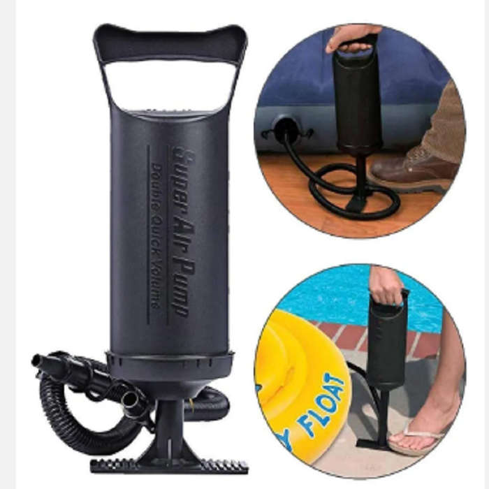 Double Action Hand Pumps Modern air Hand Pump for Outdoor Inflatable air Bed Swimming Pool Float Rin