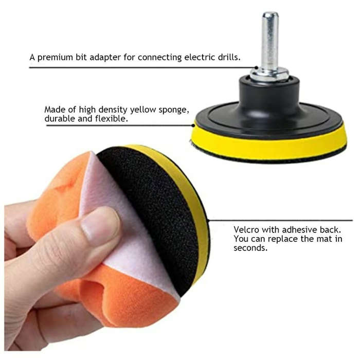11 Pcs Car Foam Polishing Pads