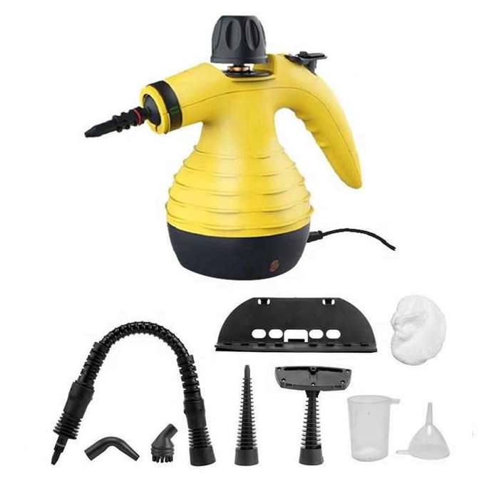 Custom Multi-Purpose Handheld Pressurized Steam Cleaner With 9 Piece Accessories for Stain Removal