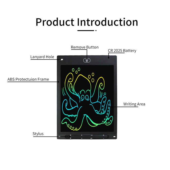 Electronic Handwriting Kids Drawing Tablet Kids Writing Slate Pad Board 8.5/10/12 Inch Lcd Writing T
